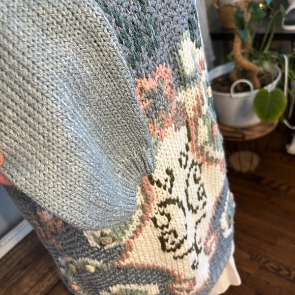 Classic Elements Womens Sweater Slouchy Hand Knitted‎ Cottagecore Grandma Medium - Picture 6 of 9